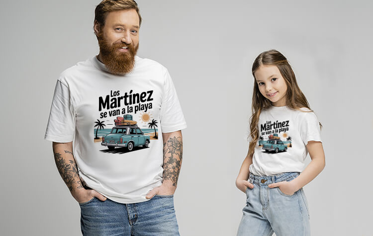 Camisetas personalizadas a juego